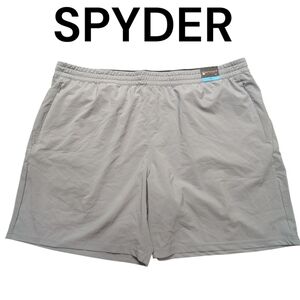 Spyder | Men's Lightweight Active Athletic Shorts | Gray | Big & Tall 3XL